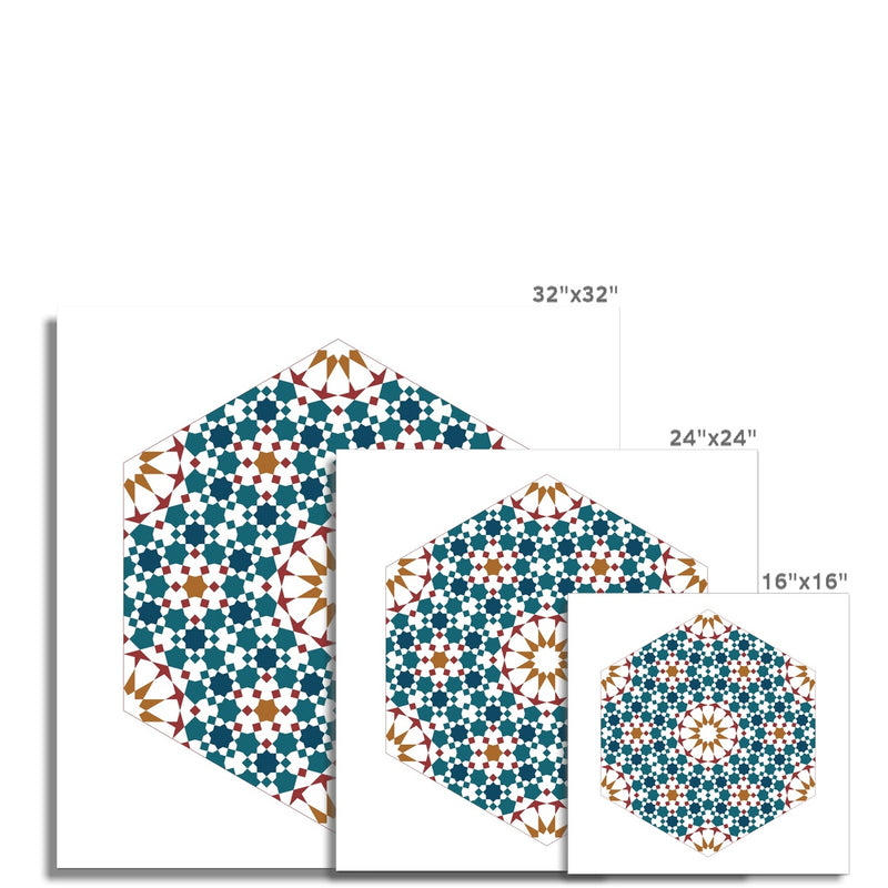 Hexagonal Fractal Art Print | Islam Farid