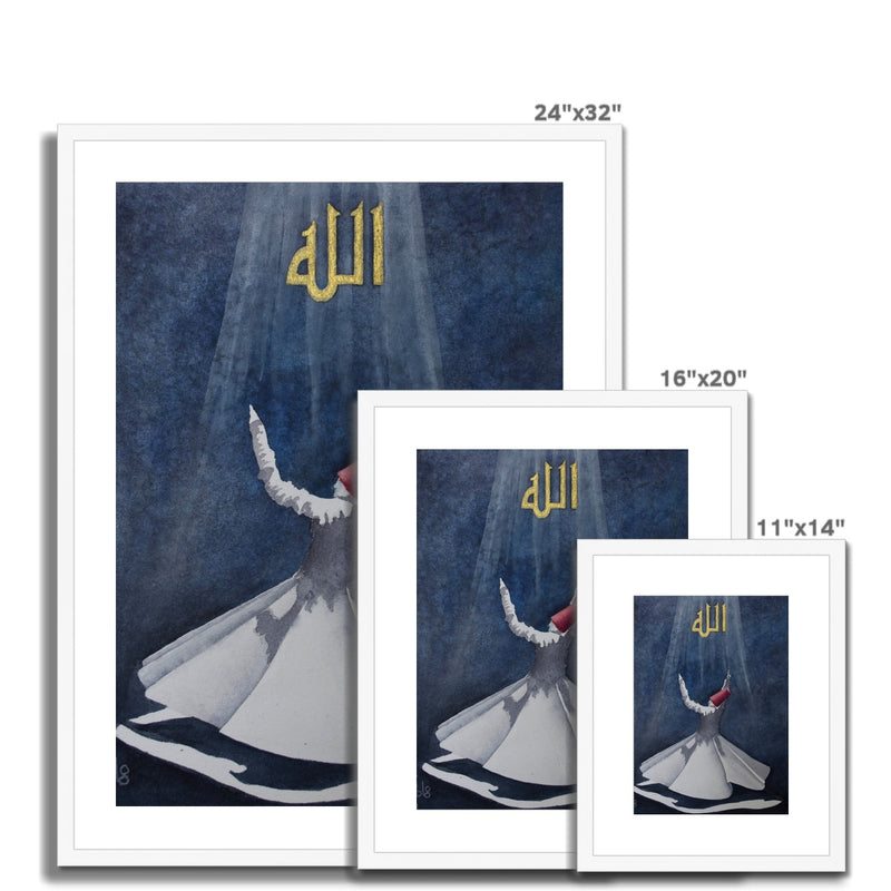 Sufi Light Framed Print | Fatimah Agha