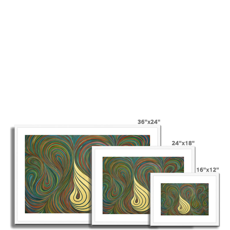 Allah Swirl Framed Print | Siddiqa Juma